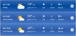 Mehr über den Artikel erfahren Perfektes Wetter fürs Wochenende
